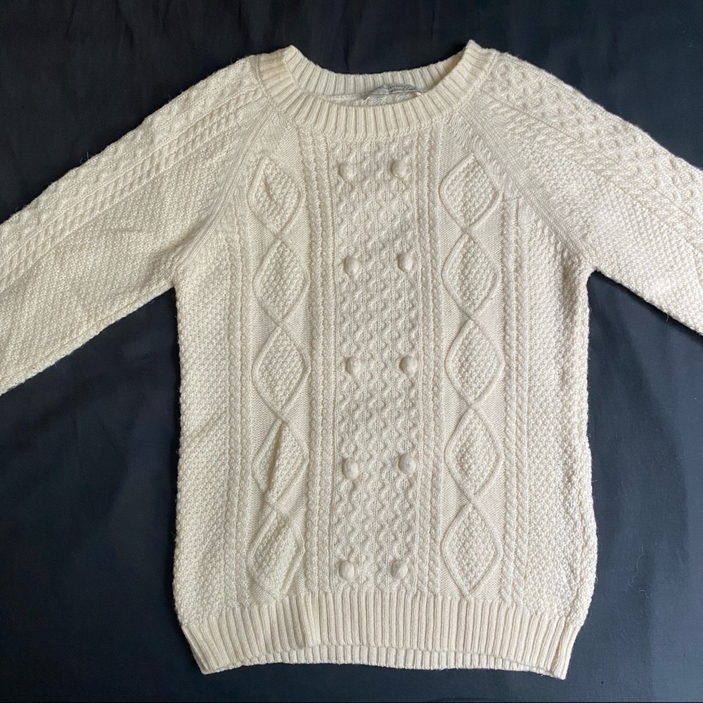 Cream sweater